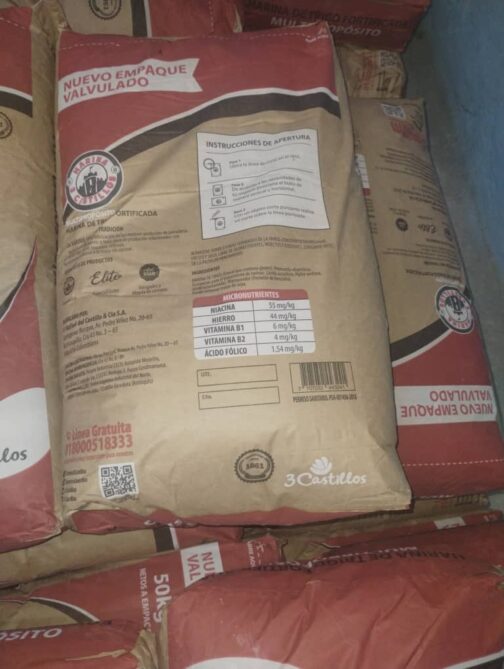 Harina de Trigo Fortificada 50KG 3 Castillo - Imagen 2